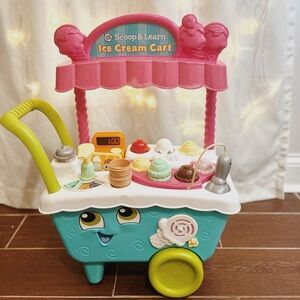 Educational bundle! Leapfrog scoop& learn ice cream cart with ring stacking toy
